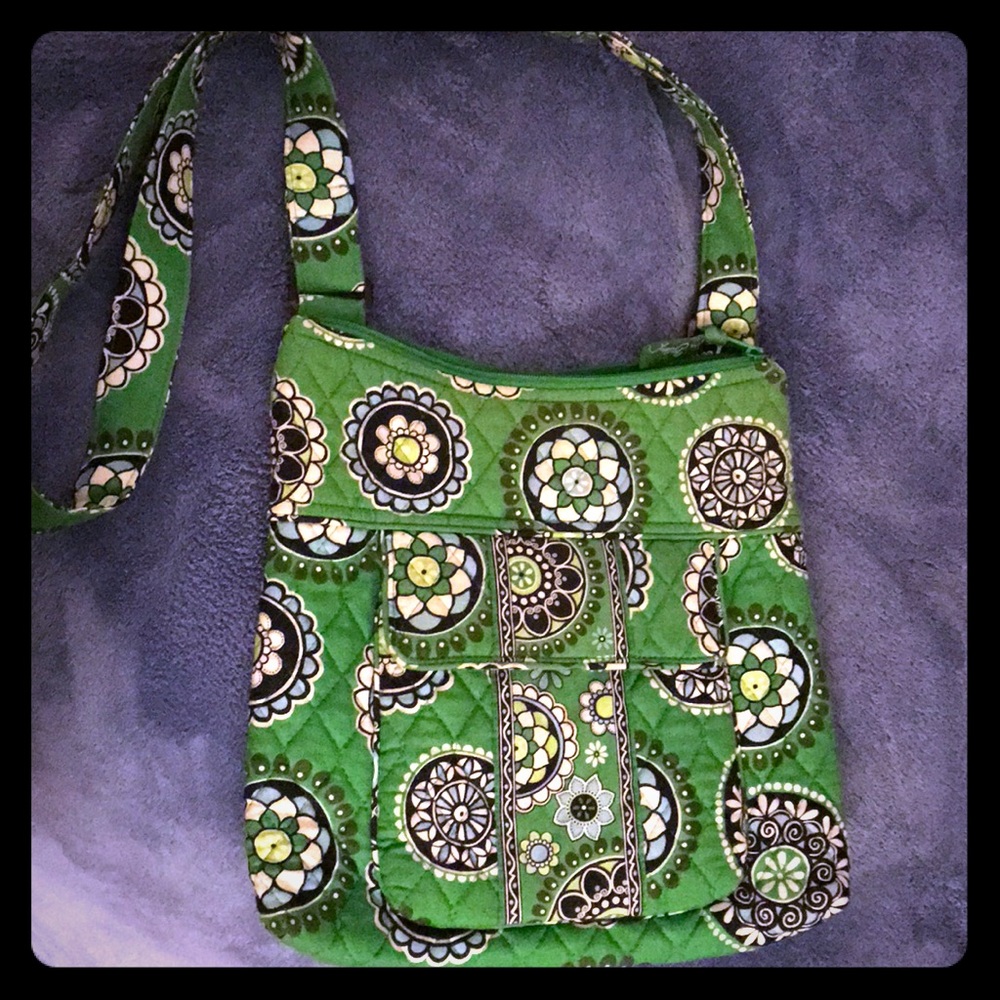 Vera Bradley Green Cupcake Crossbody